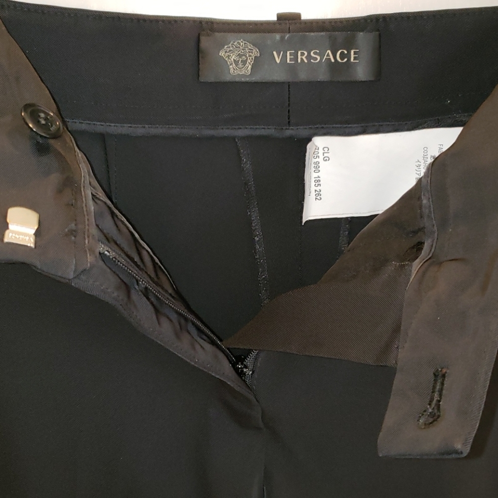 VERSACE Pantalone Tessuto Black sz 38 (4)